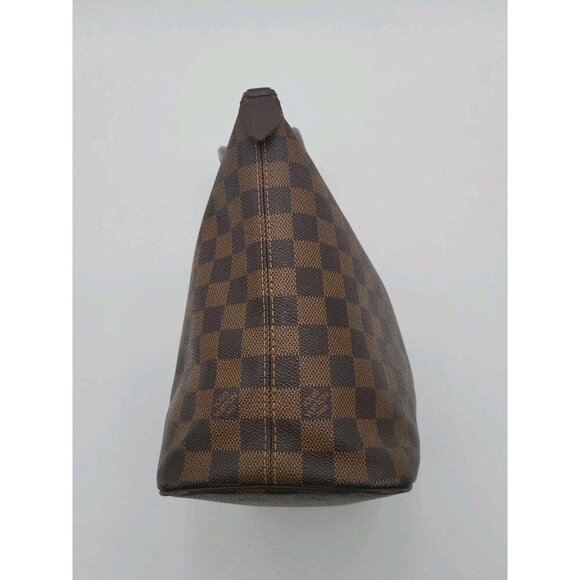 Louis Vuitton Sallaya Damier PM Tote Bag Authenticated Brown Checker Gold VI1016 - Picture 5 of 16